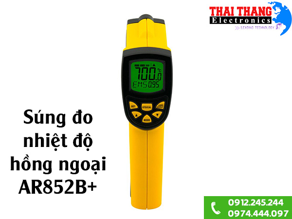 Súng đo nhiệt độ bằng hồng ngoại AR852B+