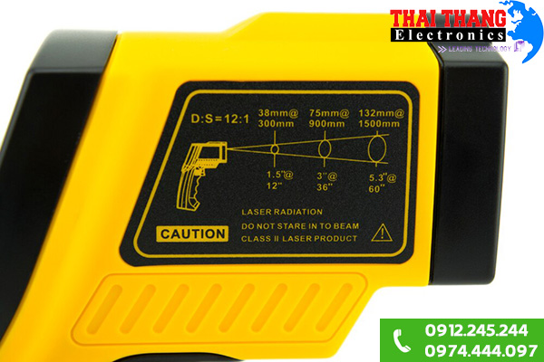 Súng đo nhiệt độ bằng hồng ngoại AR852B+